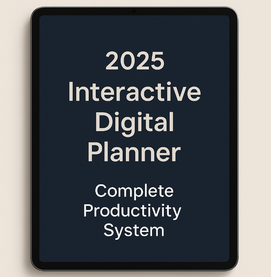 Advanced Digital Life Planner – All-in-One System for Productivity, Goal Setting & Daily Focus (2025 Edition)